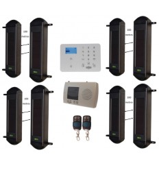 Comprehensive 1B-100 Solar Wireless Perimeter Beams & KP9 GSM Auto-Dialler System
