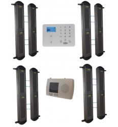 Comprehensive 2B-100 Solar Wireless Perimeter Beams & KP 3G GSM Auto-Dialler System