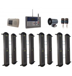 2B-100 Lichtschranken Kit, H/D GSM Wahlgerät & Kabelgebundene Sirene