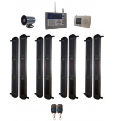 3B-100 Lichtschranken Kit mit KP-HD GSM Zentrale und kabelgebundene Sirene