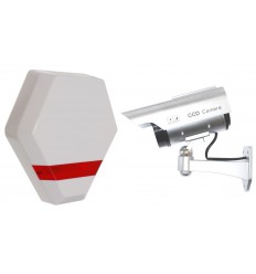 solarbetriebene  CCTV-Kamera-Attrappe (DC 2 solar)