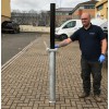 Black TP-800B Telescopic Security Post (001-2810 K/D, 001-2800 K/A).