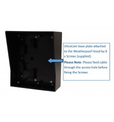 Zusätzliches Außengehäuse für die Türstation der UltraCom Funk-Gegensprechanlage in Schwarz