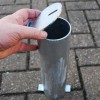 76mm herausnehmbarer Sicherheitspfosten in Schwarz (001-2960 K / D,001-2950 K/A)