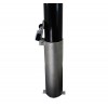 76mm herausnehmbarer Sicherheitspfosten in Schwarz (001-2960 K / D,001-2950 K/A)
