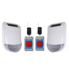 HY solarbetriebene drahtlose Sirenen SOS & Panikalarm 2