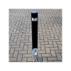Schwarzer 120 P herausnehmbarer Park- und Sicherheitspfosten mit 'NO PARKING'-Aufschrift