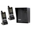 ULTRACOM 2 - 600 m Funk-Gegensprechanlage schwarz mit schwarzem Außengehäuse (ohne Tastatur) & 2 X Handgerät