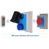 Wireless Lockdown Alarm Siren Control Panel with Adjustable Siren & Blue Flashing LED