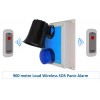 Wireless Lockdown Alarm Siren Control Panel with Adjustable Siren & Blue Flashing LED
