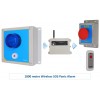 Wireless Lockdown Alarm Siren Control Panel with Adjustable Siren & Blue Flashing LED