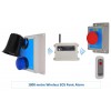 Wireless Lockdown Alarm Siren Control Panel with Adjustable Siren & Blue Flashing LED