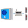 Wireless Lockdown Alarm Siren Control Panel with Adjustable Siren & Blue Flashing LED
