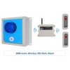 Wireless Lockdown Alarm Siren Control Panel with Adjustable Siren & Blue Flashing LED