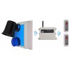 Wireless Lockdown Alarm Siren Control Panel with Adjustable Siren & Blue Flashing LED