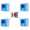 Wireless Lockdown Alarm Siren Control Panel with Adjustable Siren & Blue Flashing LED