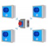Wireless Lockdown Alarm Siren Control Panel with Adjustable Siren & Blue Flashing LED