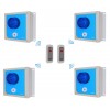 Wireless Lockdown Alarm Siren Control Panel with Adjustable Siren & Blue Flashing LED
