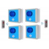 Wireless Lockdown Alarm Siren Control Panel with Adjustable Siren & Blue Flashing LED