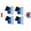 Wireless Lockdown Alarm Siren Control Panel with Adjustable Siren & Blue Flashing LED