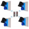 Wireless Lockdown Alarm Siren Control Panel with Adjustable Siren & Blue Flashing LED
