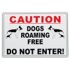 External A4 'Guard Dog on Premises' Warning Sign