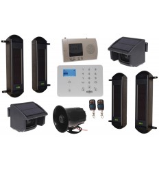 Comprehensive 1B-100 Solar Wireless Perimeter Beams & KP9 GSM Auto-Dialler System