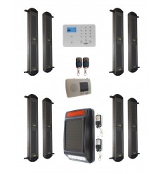 Comprehensive 1B-100 Solar Wireless Perimeter Beams & KP9 GSM Auto-Dialler System