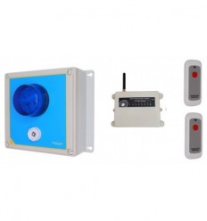 Wireless Lockdown Alarm Siren Control Panel with Adjustable Siren & Blue Flashing LED