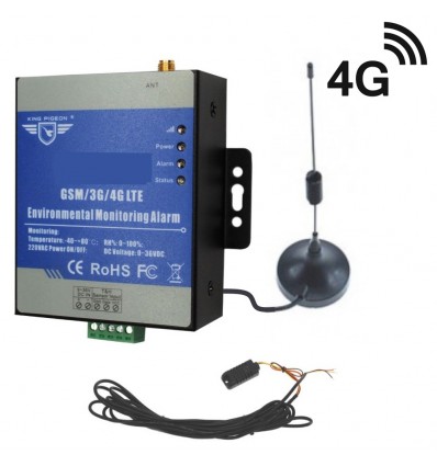 3G KP GSM Temperature, Humidity & Power Status Monitor with 5 metre Probe Extension