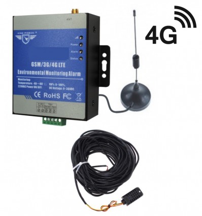 3G KP GSM Temperature, Humidity & Power Status Monitor with 20 metre Probe Extension