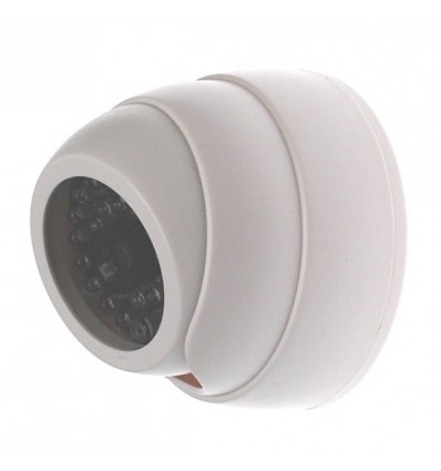 Weiße CCTV Kameraattrappe (DC16)