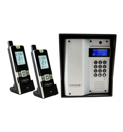 ULTRACOM 2 - 600 m Funk-Gegensprechanlage mit schwarzem Außengehäuse (ohne Tastatur)