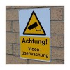 A4 Außen-CCTV-Überwachungs-Warnschild (in deutsch)