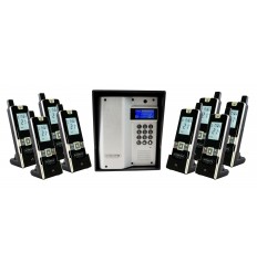 ULTRACOM 2 - 600 m Funk-Gegensprechanlage mit schwarzem Außengehäuse (ohne Tastatur)