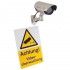 CCTV-Kamera-Attrappe innen & außen (Dummy 2) mit Warnschild