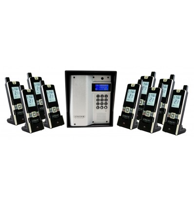 ULTRACOM 2 - 600 m Funk-Gegensprechanlage mit schwarzem Außengehäuse (ohne Tastatur)
