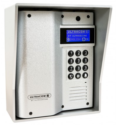 ULTRACOM 2 - 600 m Funk-Gegensprechanlage mit schwarzem Außengehäuse (ohne Tastatur)