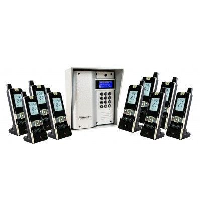ULTRACOM 2 - 600 m Funk-Gegensprechanlage mit schwarzem Außengehäuse (ohne Tastatur)