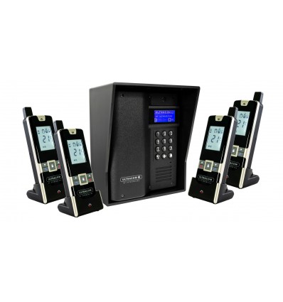 ULTRACOM 2 - 600 m Funk-Gegensprechanlage mit schwarzem Außengehäuse (ohne Tastatur)