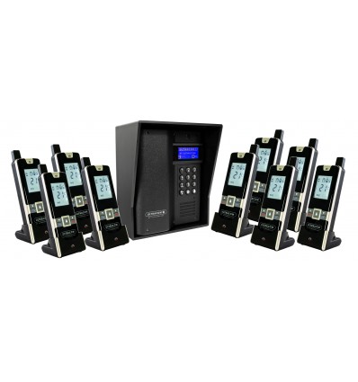 ULTRACOM 2 - 600 m Funk-Gegensprechanlage mit schwarzem Außengehäuse (ohne Tastatur)