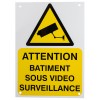 A5 Außen-CCTV-Überwachungs-Warnschild (in deutsch)