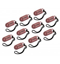Pack of 10, Personal Alarm & built in 120 Decibel Siren