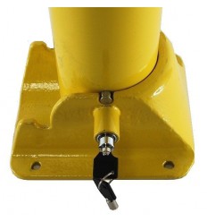 Großer umklappbarer Parkpfosten mit eingebautem Schloss  & Öse