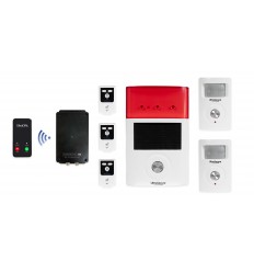 UltraDIAL 3G GSM Alarm mit 2 X BT PIR'S & Solar Sirene