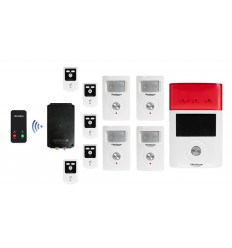 ULTRADIAL 3G GSM ALARM MIT 4 X BT PIR'S & SOLAR SIRENE