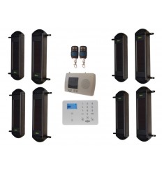 Comprehensive 1B-100 Solar Wireless Perimeter Beams & KP9 GSM Auto-Dialler System