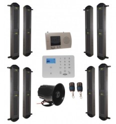 Comprehensive 2B-100 Solar Wireless Perimeter Beams & KP 3G GSM Auto-Dialler System