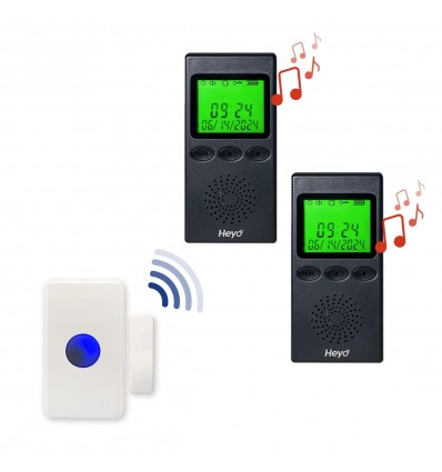 600 m drahtloser tragbarer Pager & batteriebetriebener Ruftaster