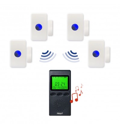 600 m drahtloser tragbarer Pager & batteriebetriebener Ruftaster